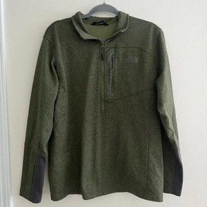 The North Face Green Quarter-zip Jacket Large